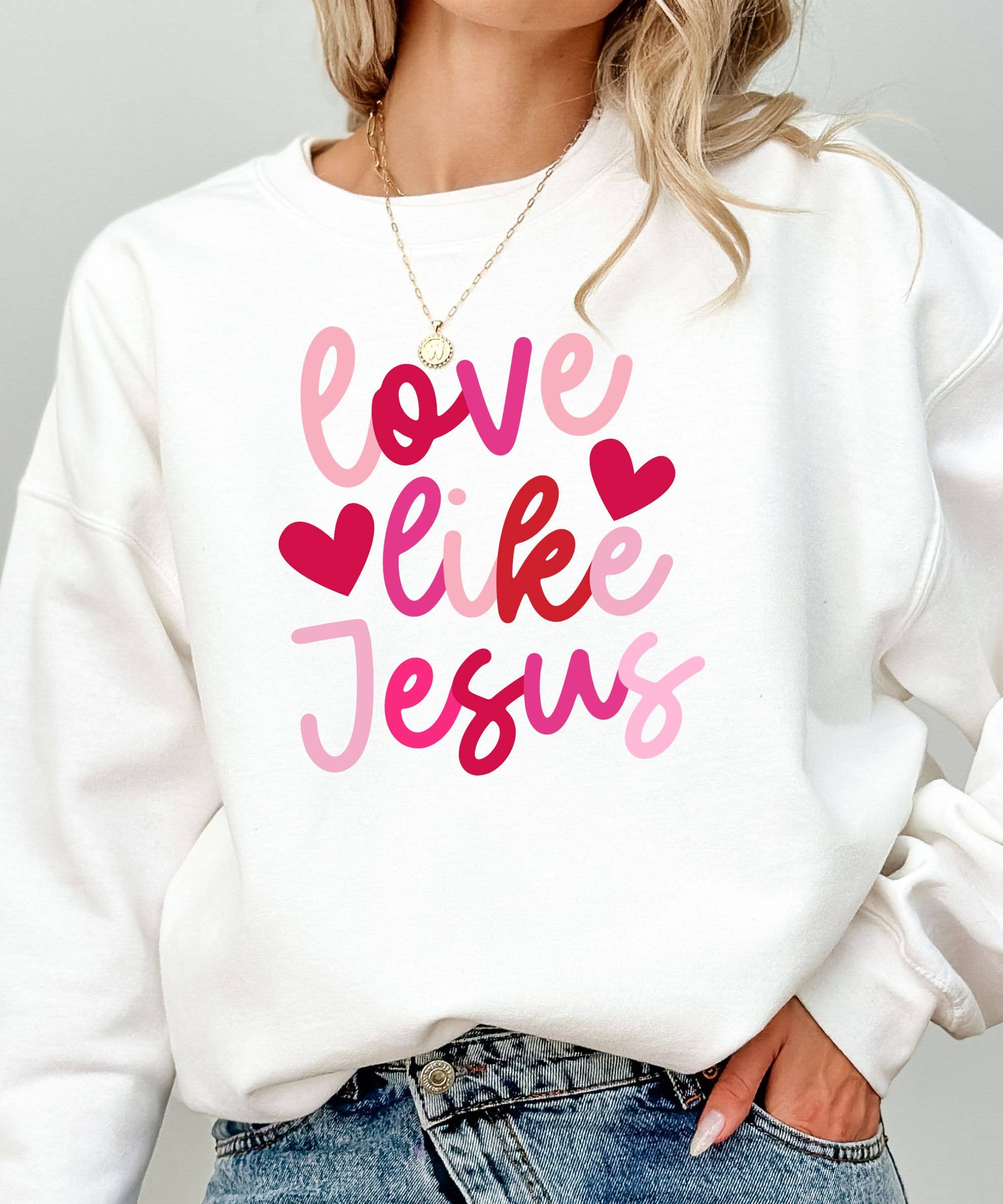 Midday USA - Wholesale Graphic Sweatshirt - Women's - Love Like Jesus Sweatshirt4