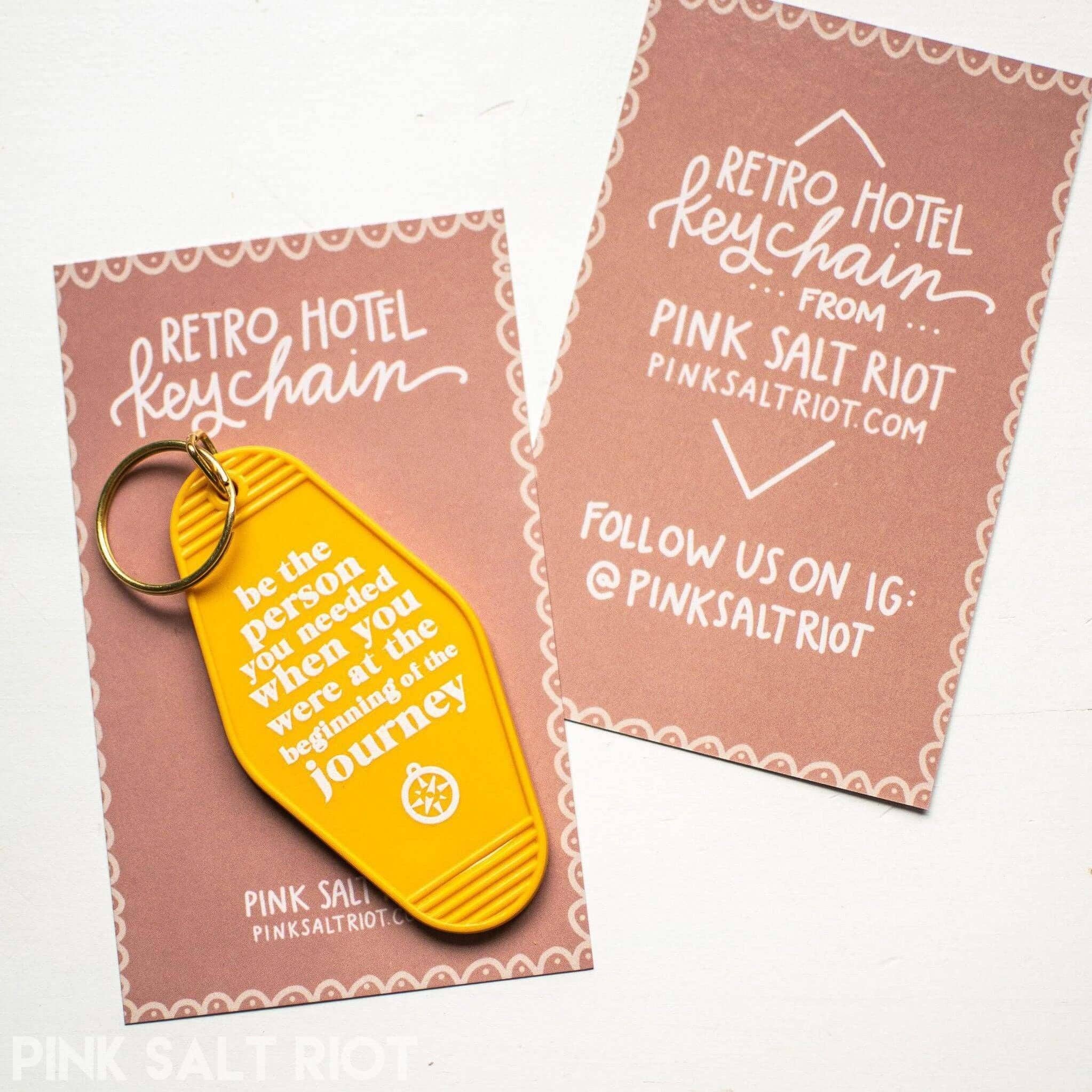 Pink Salt Riot - Wholesale Keychain - Women's - Retro Hotel Keychain - Be Who You Needed2