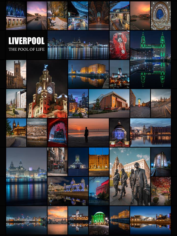 Póster Liverpool Montage para venta al por mayor de Posters & Puzzles