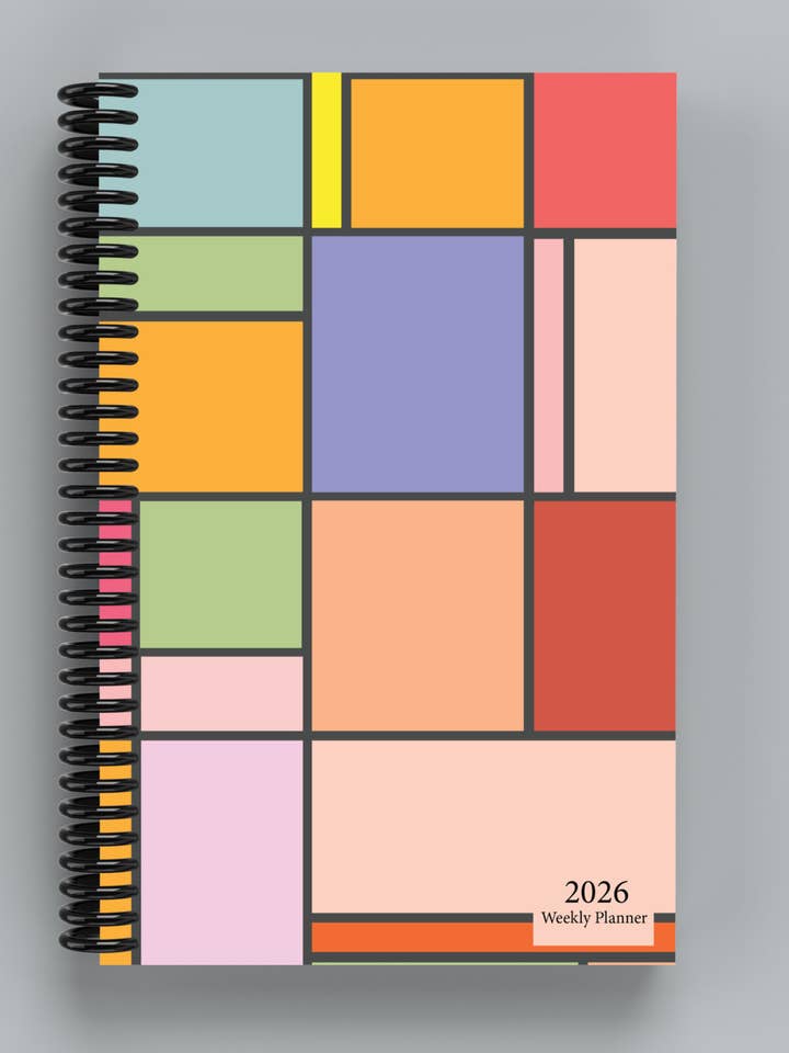 Bright Color Blocks: 2026 Dated Weekly Planner for wholesale by Anders Organizers