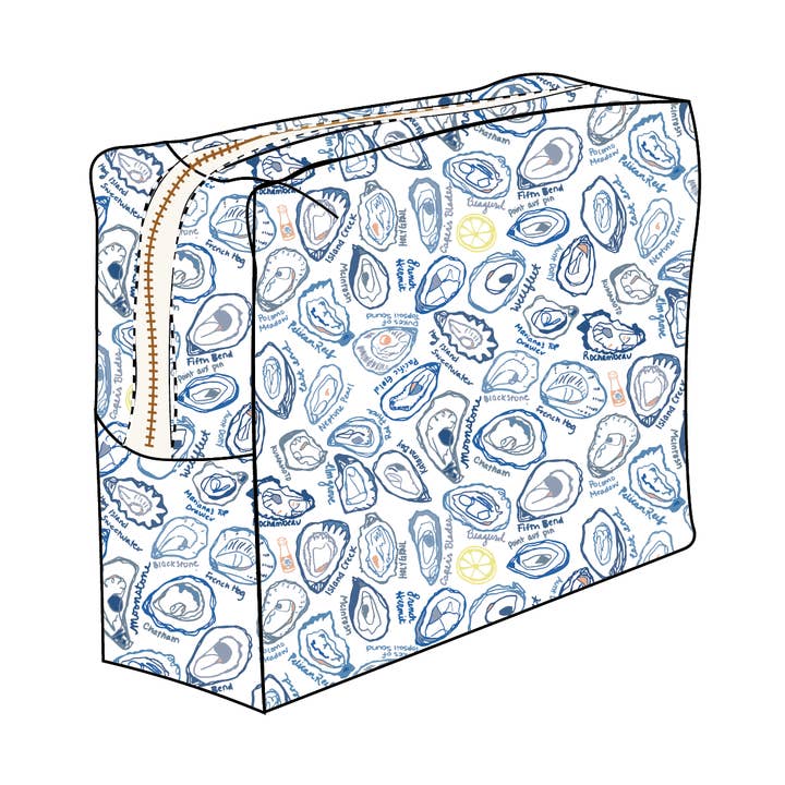 Oysters Large Travel Pouch for wholesale by Joy Street