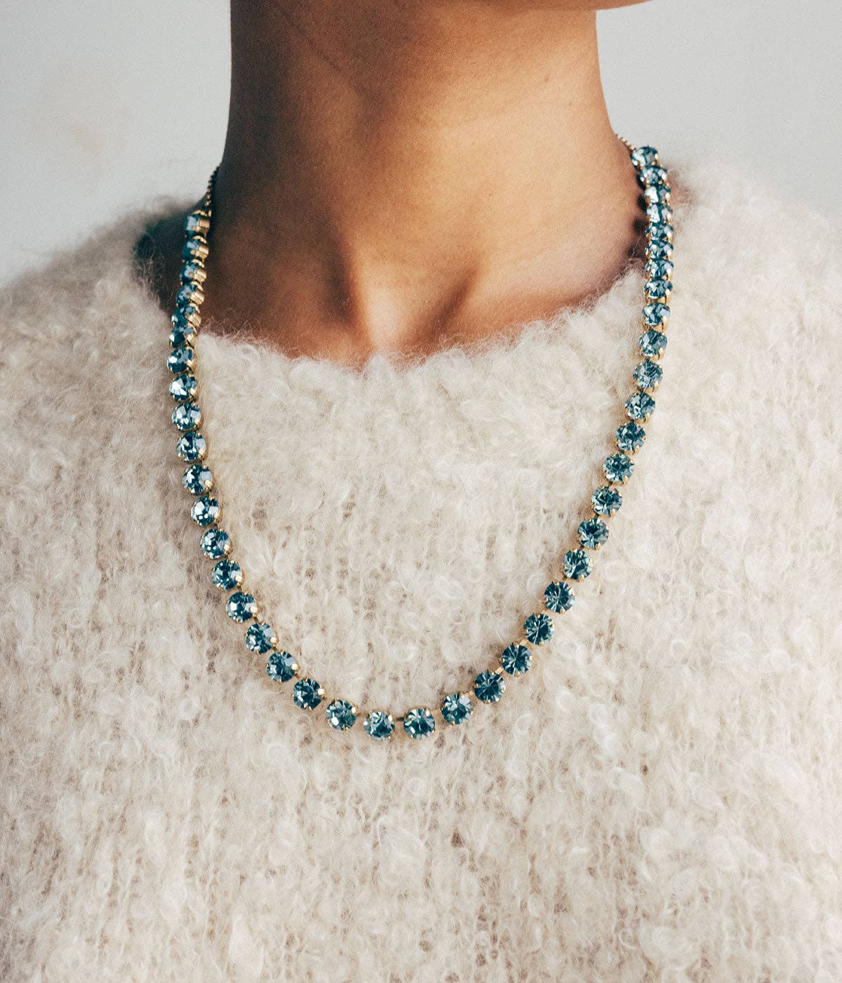 Arista Slider Necklace in Chrysolite for wholesale on Faire4
