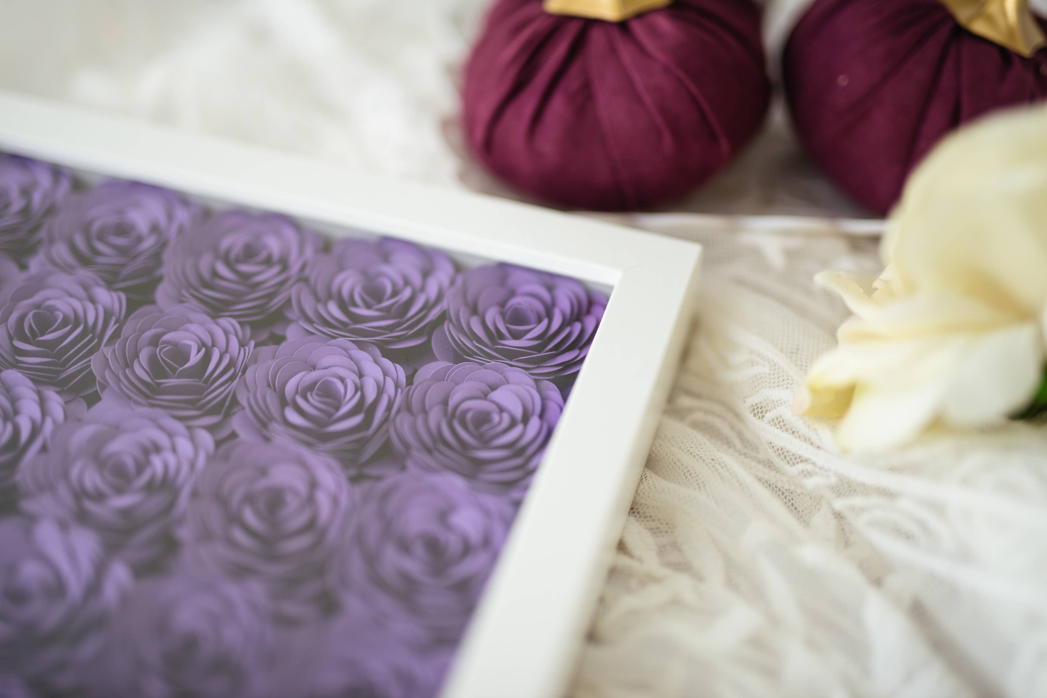 The Scarlett Butterfly - Wholesale Decorative Tabletop Object - Mom Paper Flower Shadow Box Gift - Mother's Day Gift for Mom3