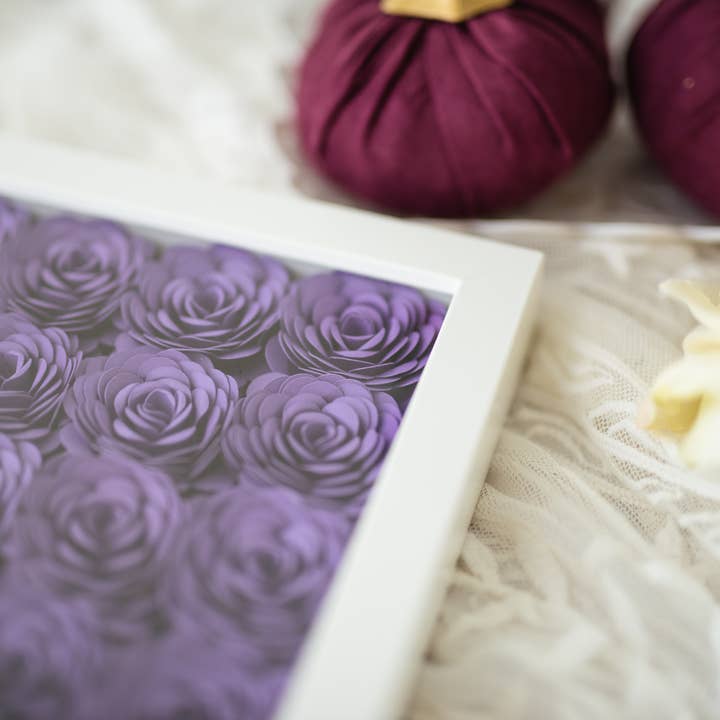 The Scarlett Butterfly - Wholesale Decorative Tabletop Object - Mom Paper Flower Shadow Box Gift - Mother's Day Gift for Mom3