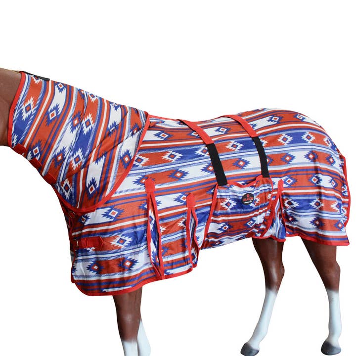 HILASON - Wholesale Horseback Riding Gear - HILASON Horse Fly Sheet UV Protect Mesh Bug Detackable Neck