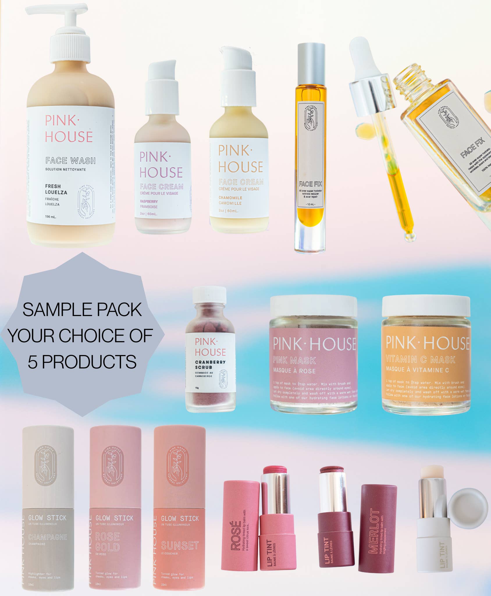 Pink House Organics - Wholesale Retailer Sample - Beauty & Wellness - Sample Pack