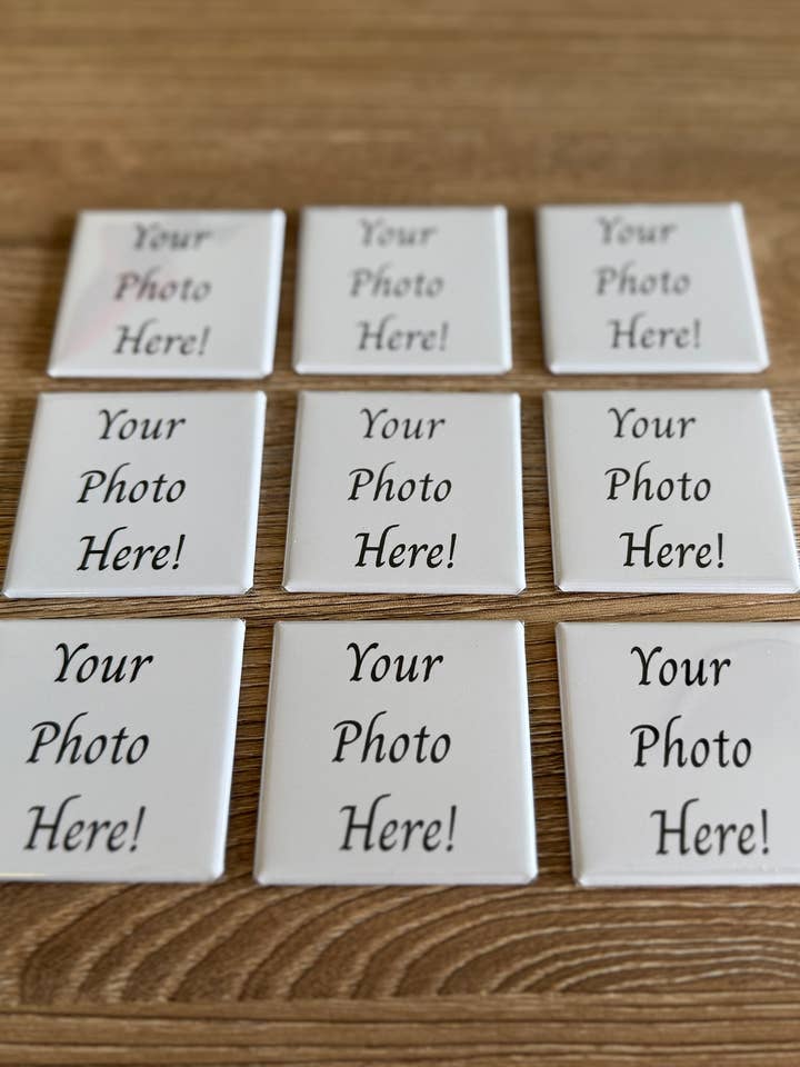 Custom Image Magnet - 2" x 2" Square- BULK for wholesale by Meena's Magnets