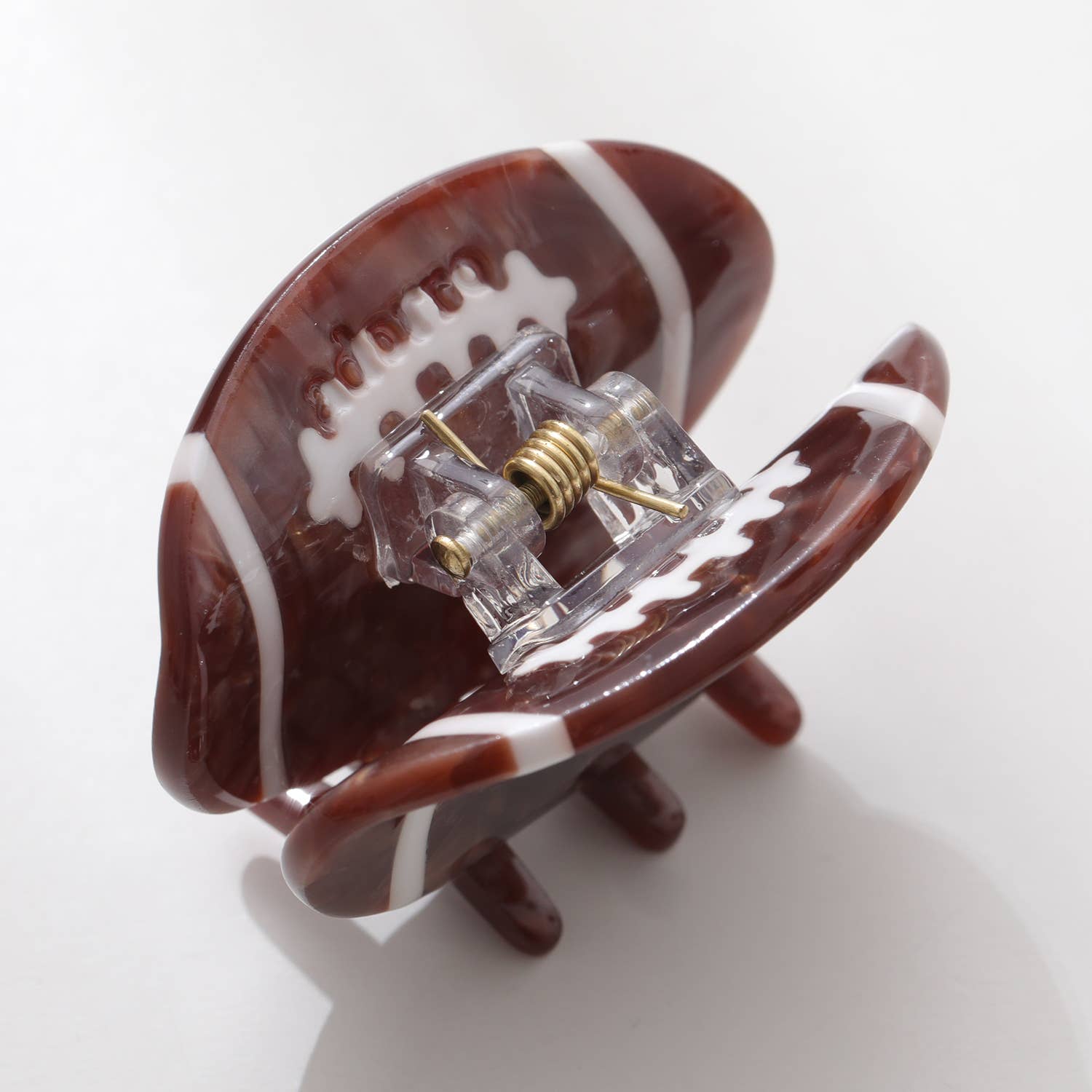 Adorro - Wholesale Hair Clip - Women's - Mini Football Claw Clip6