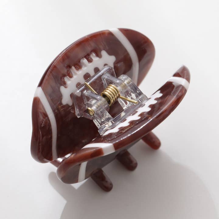 Adorro - Wholesale Hair Clip - Women's - Mini Football Claw Clip6