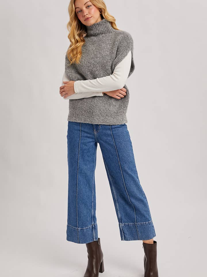 Bluivy - Wholesale Sweater Vest - Women's - TURTLENECK KNIT SWEATER VEST7