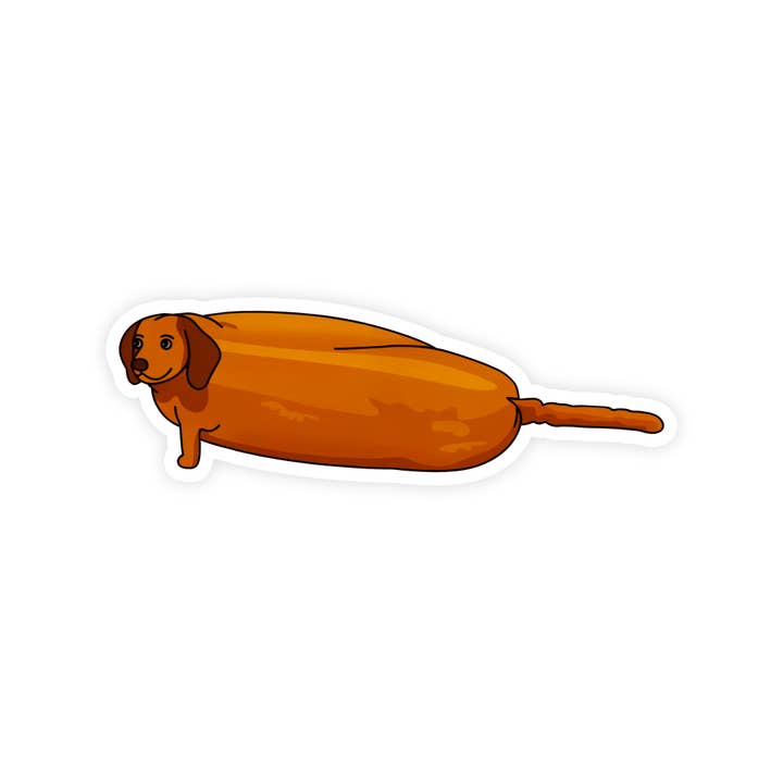 Sticker Bull - Wholesale Sticker - Corndog Dog Funny Meme Waterproof Vinyl Sticker
