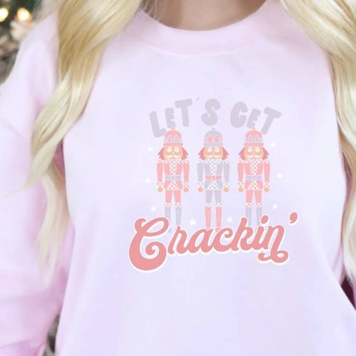 Ashton Grove Ltd Co - Wholesale Screen Printed T-Shirt - Unisex - Let's Get Crackin' Nutcracker Christmas Tee or Sweatshirt