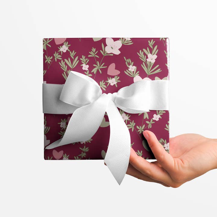 Kartoti Designs - Wholesale Wrapping Paper Roll - Sweetheart Garden Floral Wrapping Paper2