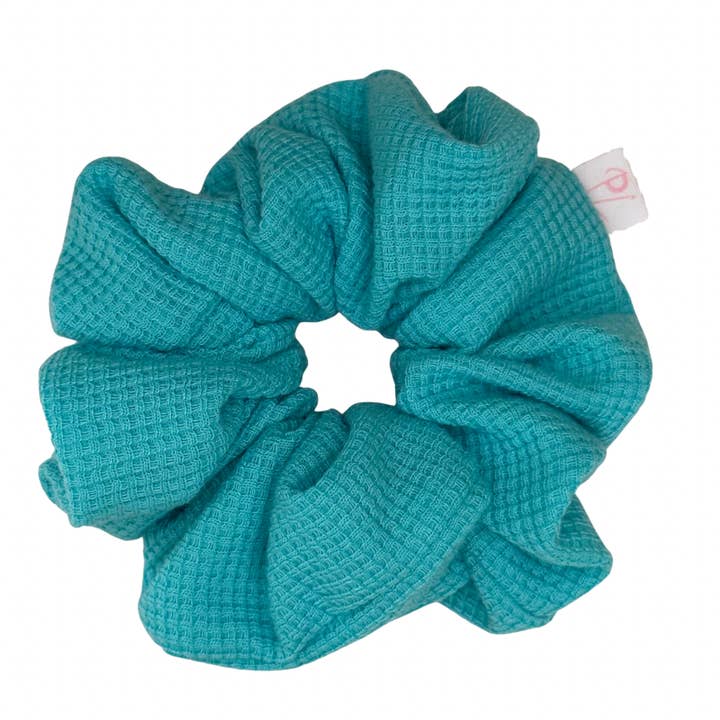 Poppet Locks - Wholesale Scrunchie - Women’s - Light Blue XL Waffle Scrunchie