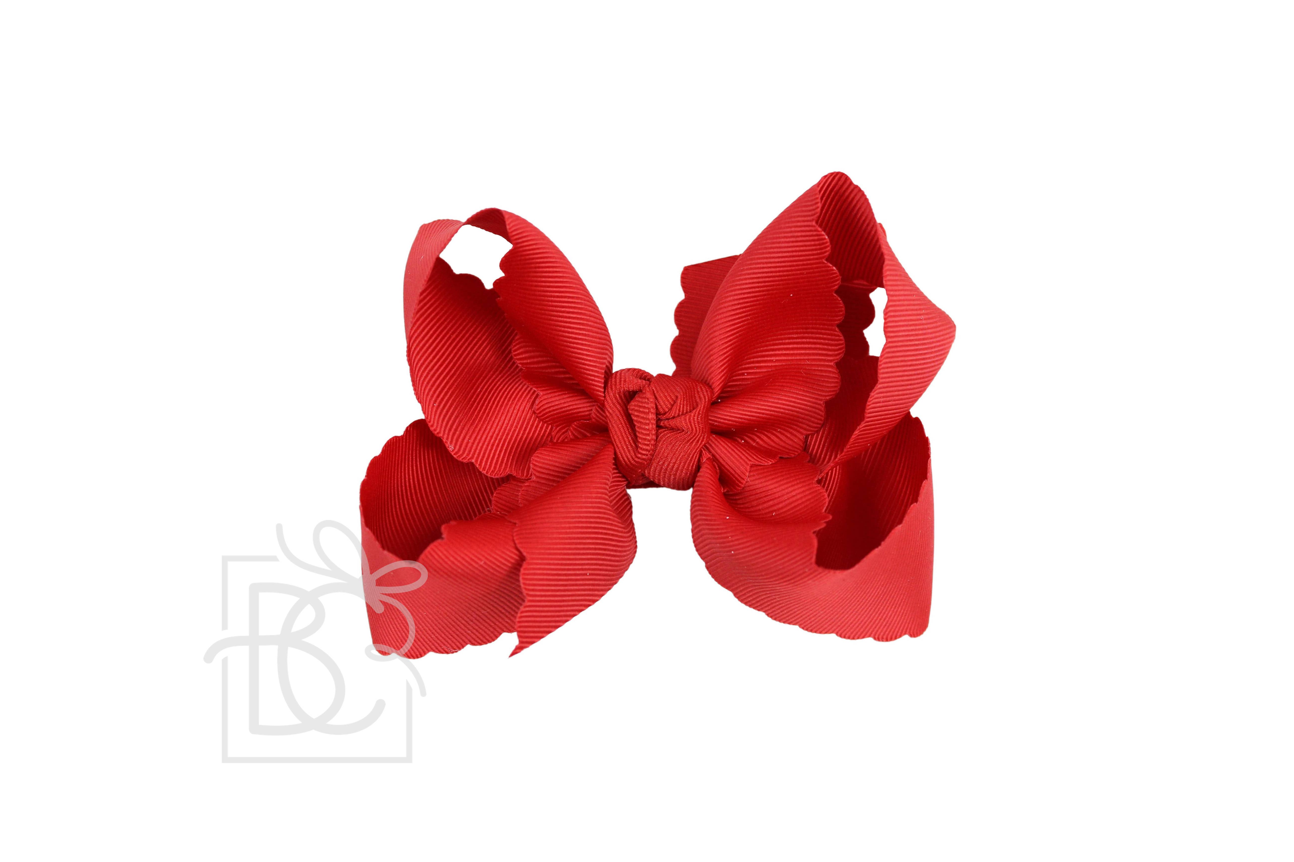 Beyond Creations, LLC – wholesale Hair bow – Kids – SCALLOPED EDGE BOW29