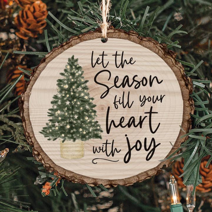 Let The Season Fill Your Heart With Joy Barky Ornament for wholesale by P. Graham Dunn