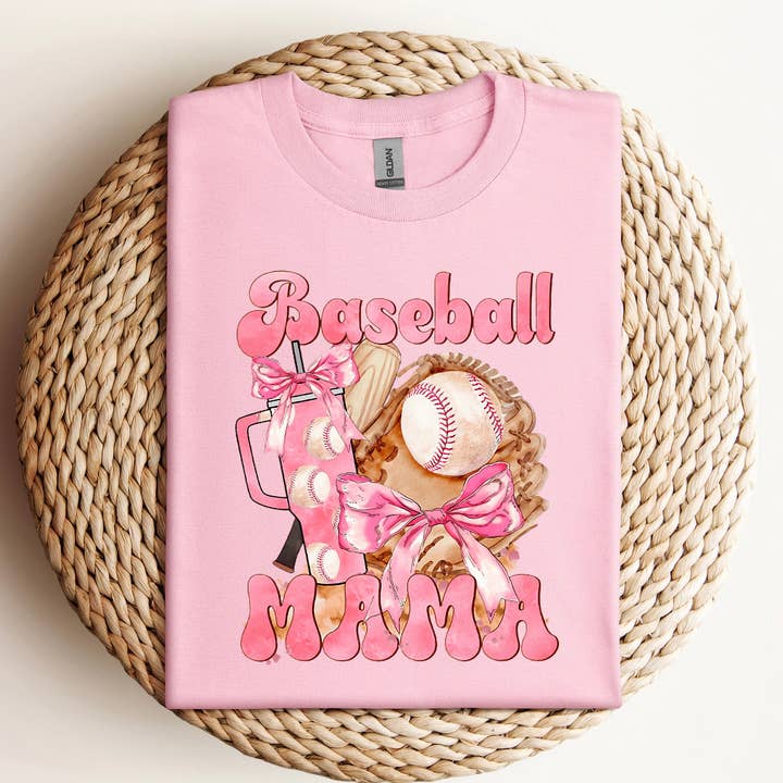 Baseball Mama DTF T-shirt for wholesale by Vs design shop boutique
