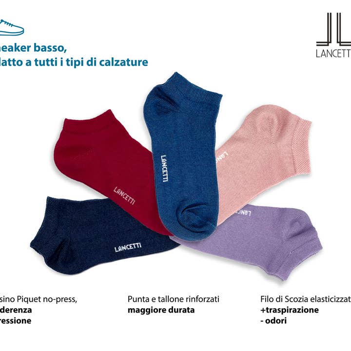 Calcetines deportivos Lancetti para niños Thread of Scotland. Paquete de 3 para venta al por mayor de PARAMONTE CALZE SRL