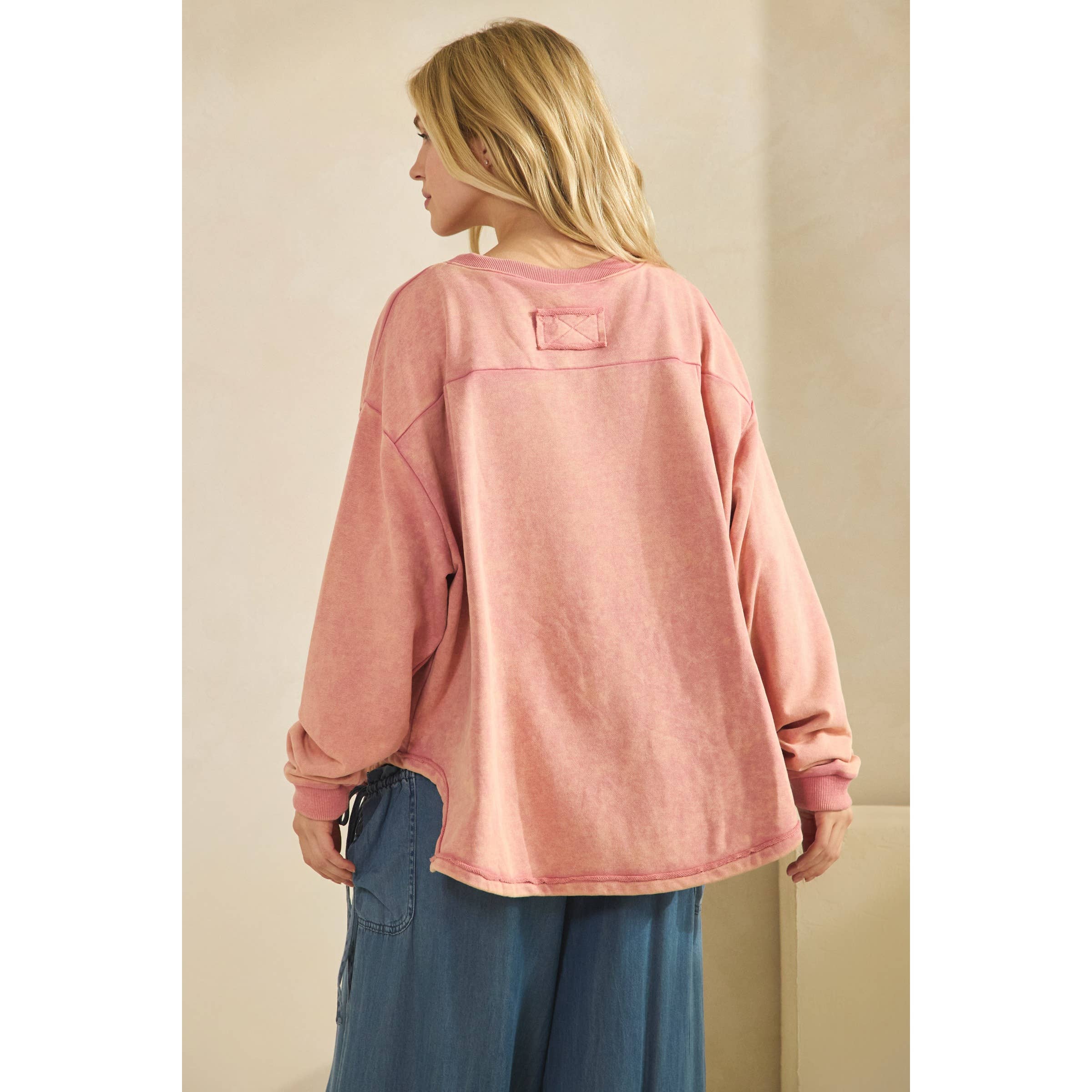 Sage + Fig - Wholesale Sweatshirt - Women's - WHIMSY BOW SWEATSHIRT (ST7972)14