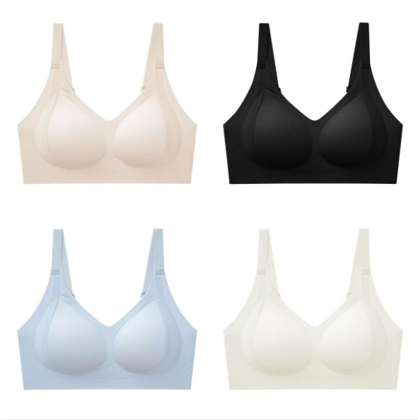 FLUFFERY - Wholesale Bra - Women's - [Clearance] Texlina Women’s Ice Silk Wireless Comfort Bra0