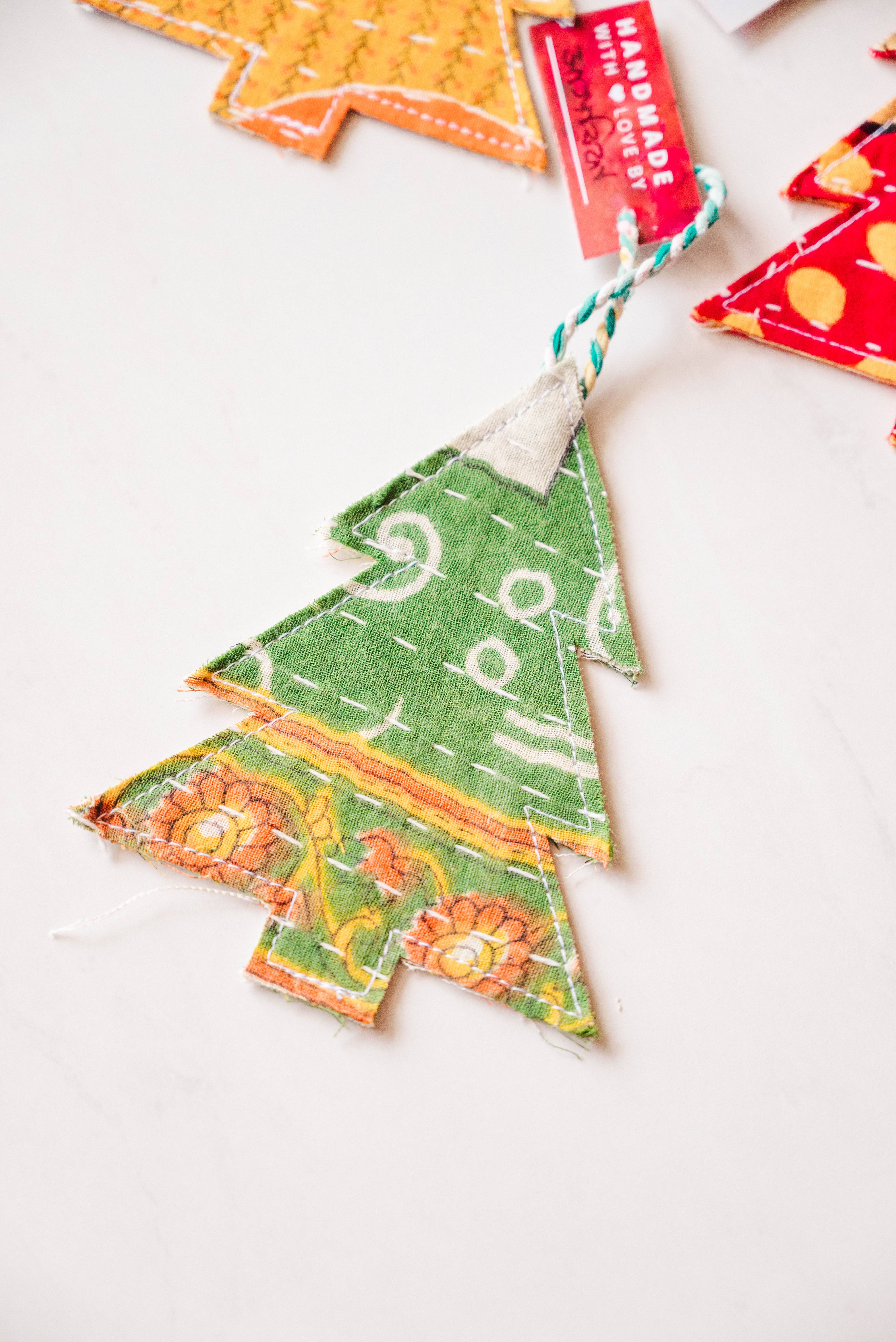 Asha Project - Wholesale Ornament - Kantha Christmas Ornaments | Tree4