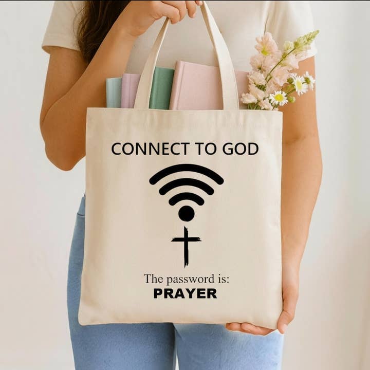 Christian,Inspirational, Religious Tote Bag/ Prayer Tote for wholesale by Jolly Bundles