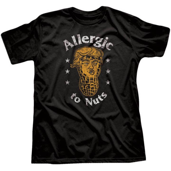 Solid Threads - Wholesale Screen Printed T-Shirt - Unisex - Allergic to Nuts T-shirt