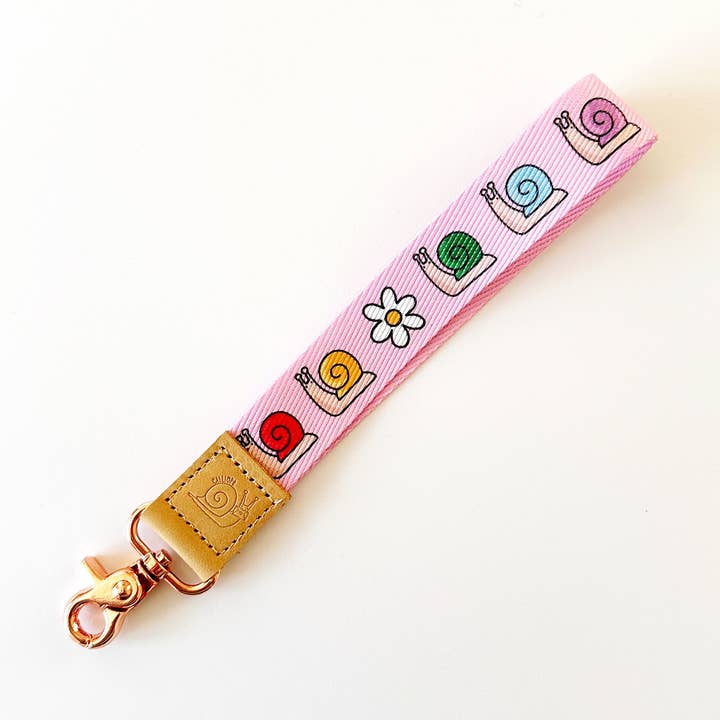 Snail Parade Wristlet Lanyard for wholesale by Calliope