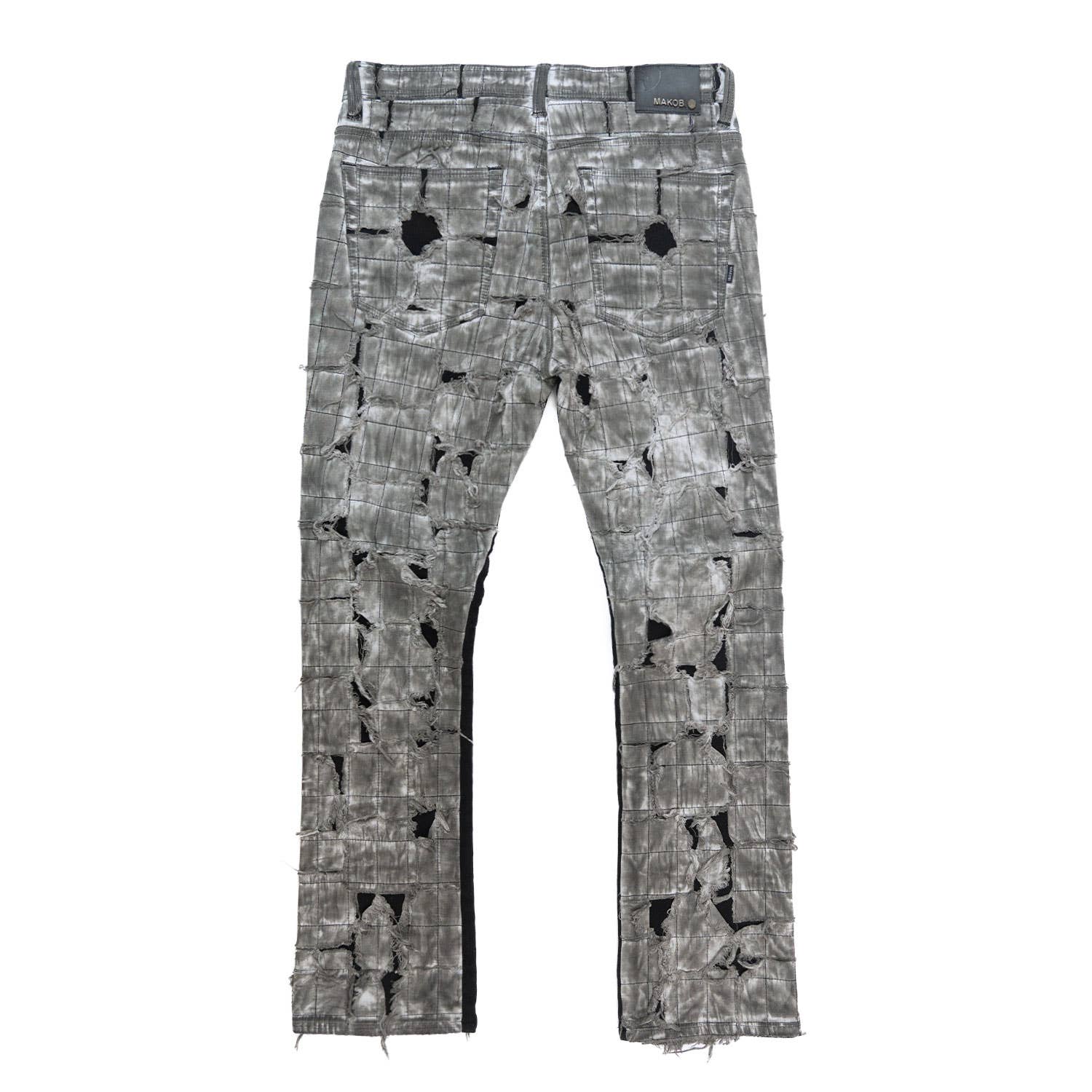 M1722 Positano Ripped Overlay Jeans - Black for wholesale on Faire3