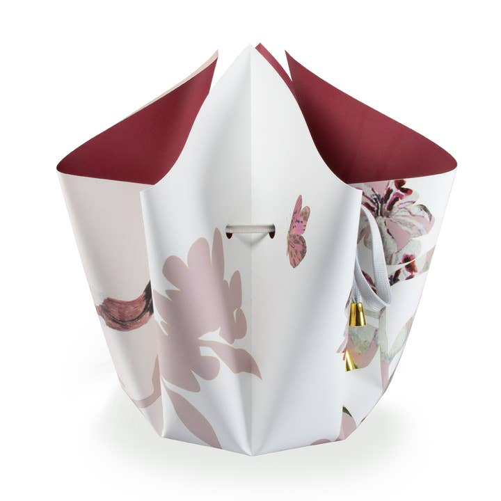 Bow vase (folding vase) Early Birds' Flamingo ' for wholesale by Hendrik.nu