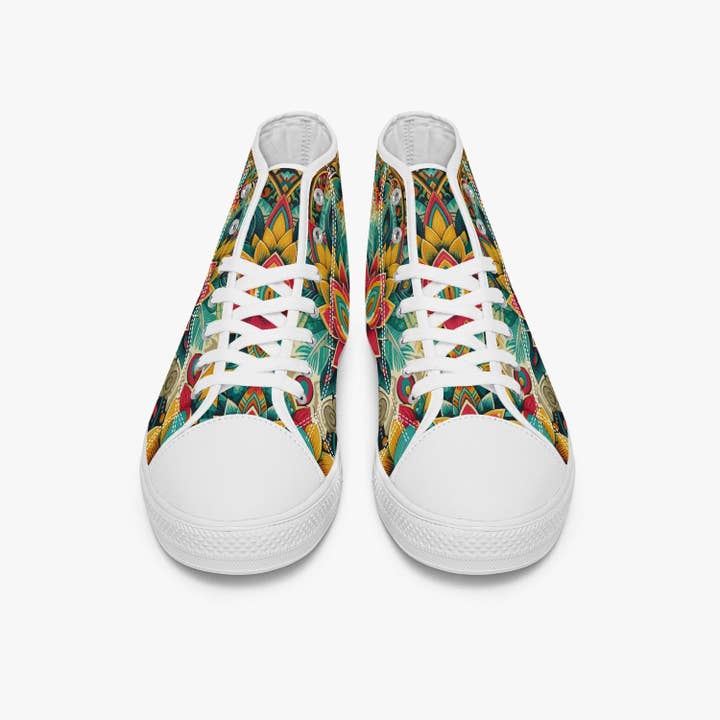 Oh Pote - Wholesale Lifestyle Sneakers - Women's - Myanmar Fabric #4.0 High-top Canvas Shoes