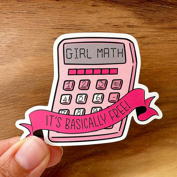 Autocollant mathématique pour fille | Autocollant amusant | Joli autocollant pour femmes pour la vente par Missional Merch