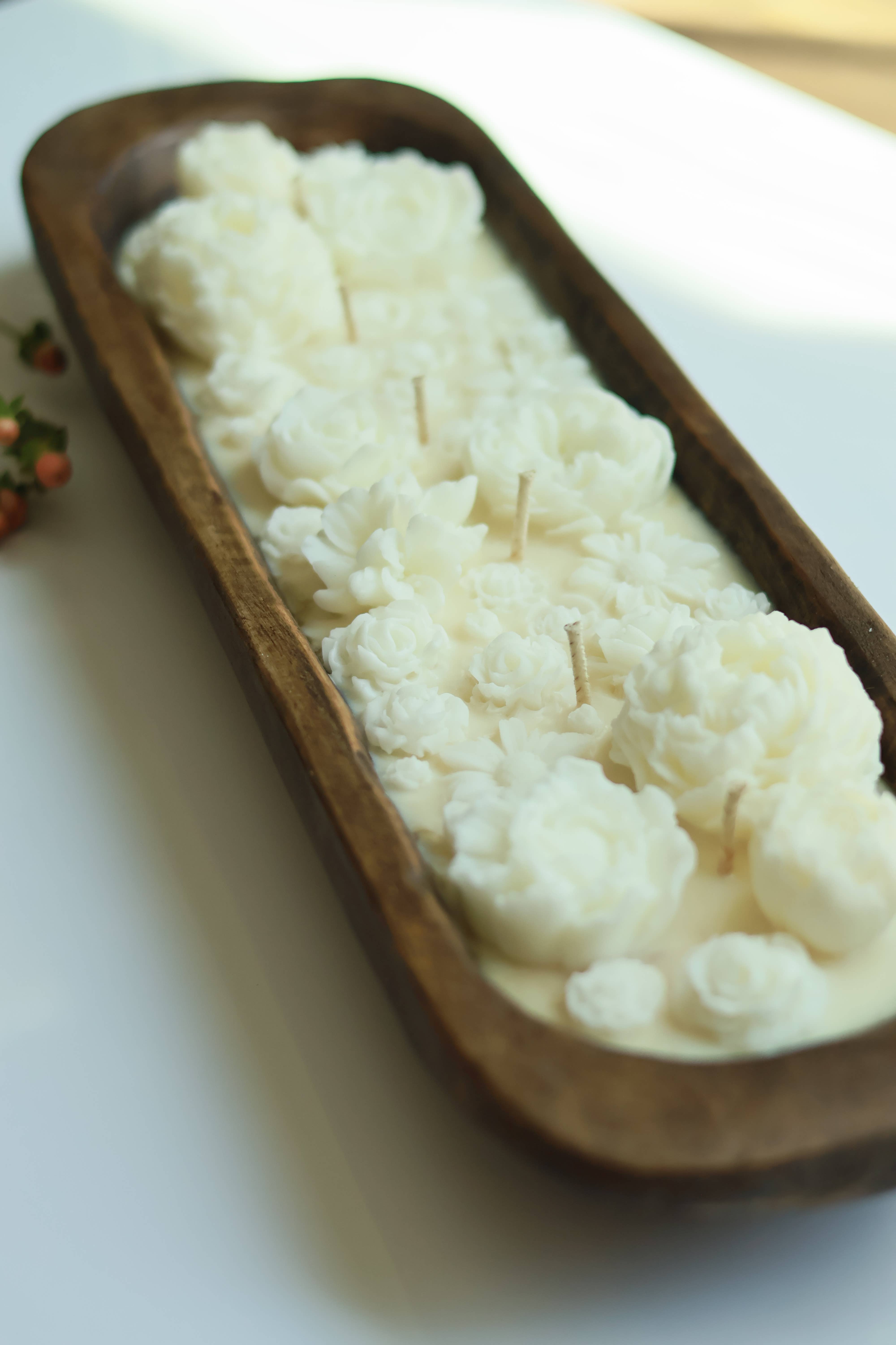 Agaboo Candle - Wholesale Novelty Candle - HUGE Flower Candle 28 oz -Dough Bowl Candle 19½" X 5½" X 2"7