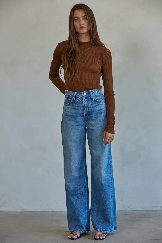 By Together – Großhandel Body – Damen – W1649 | Gerippter Body aus gestrickter Polyester-Lurex-Baumwolle1