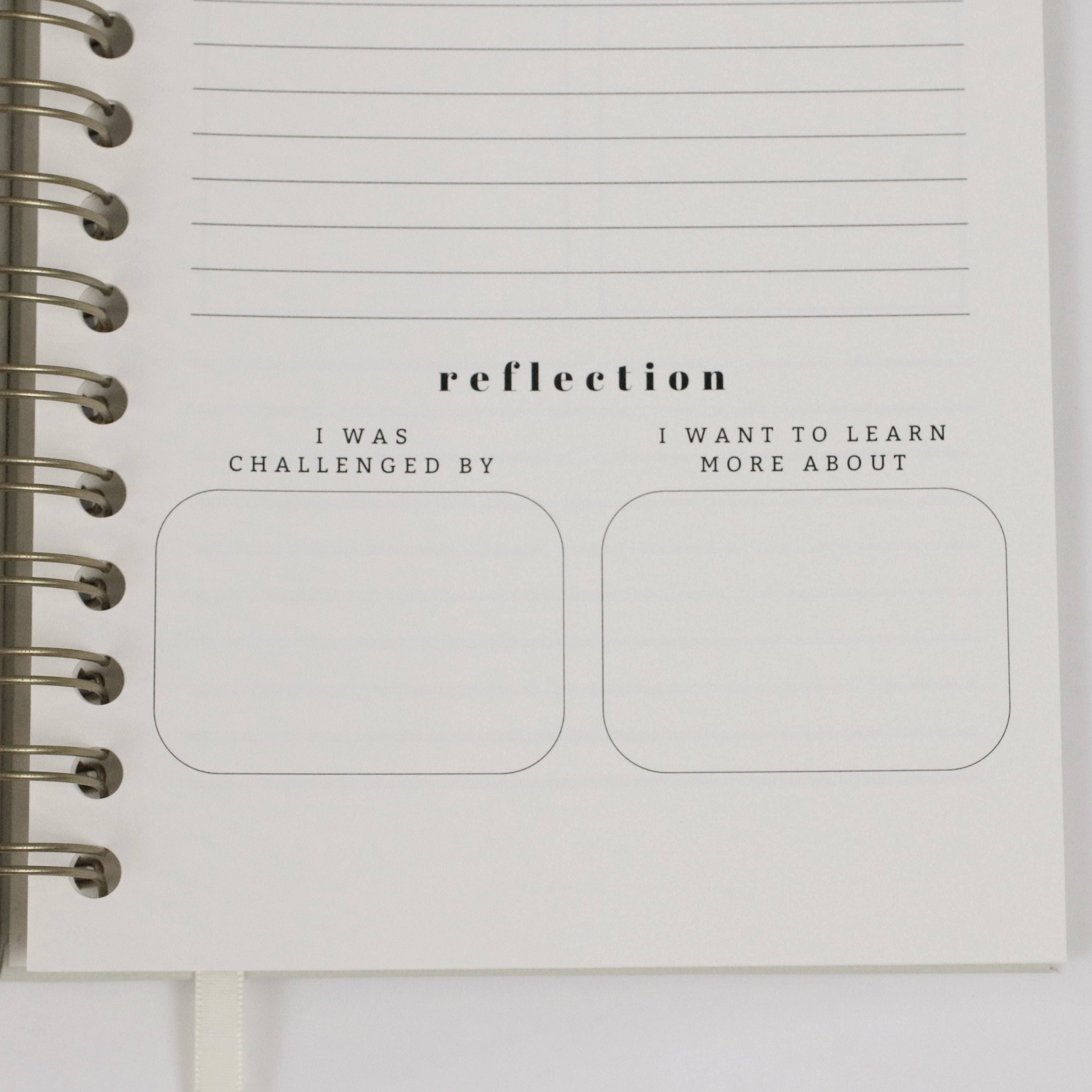 Steadfast and Sustained - Wholesale Journal/Diary - Church Notes Journal - Extended Edition - Spiral, Light Green Leatherette11