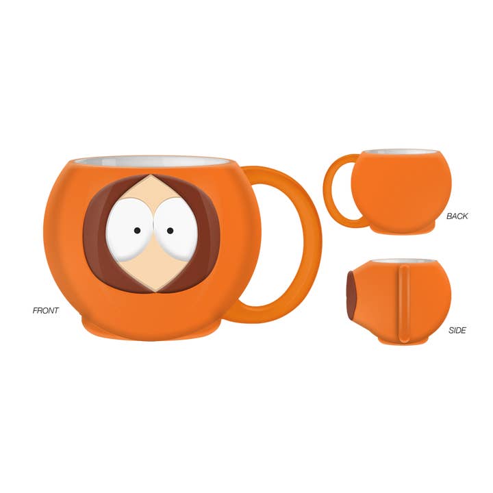 South Park Kenny Face Ceramic 3D Sculpted Mug for wholesale by Silver Buffalo