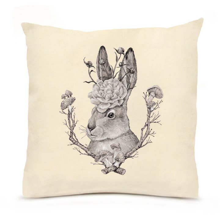 Coussin Lapin Fantaisiste ! pour la vente par Eric & Christopher