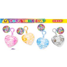 Llavero Push Pop con diseño de corazón teñido anudado para venta al por mayor de Majestic Sports