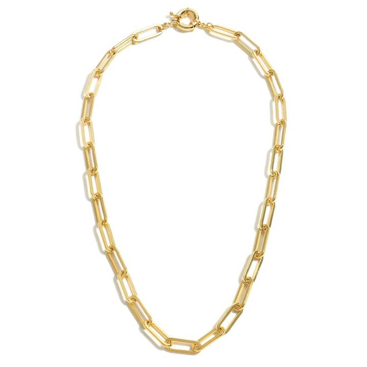 Vanessa paperclip Necklace for wholesale by Kinita Jewelry