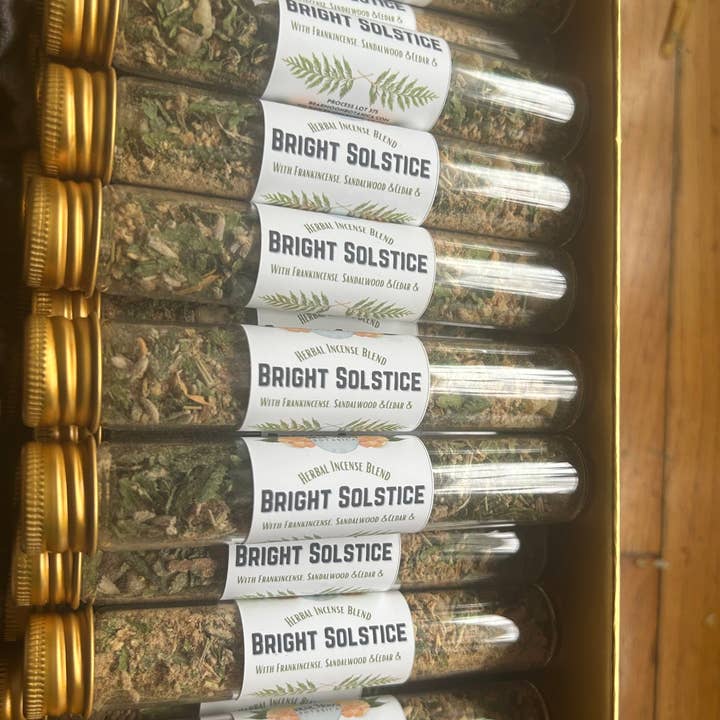 Bright Solstice Herbal Incense for wholesale by Bear Moon Botanica