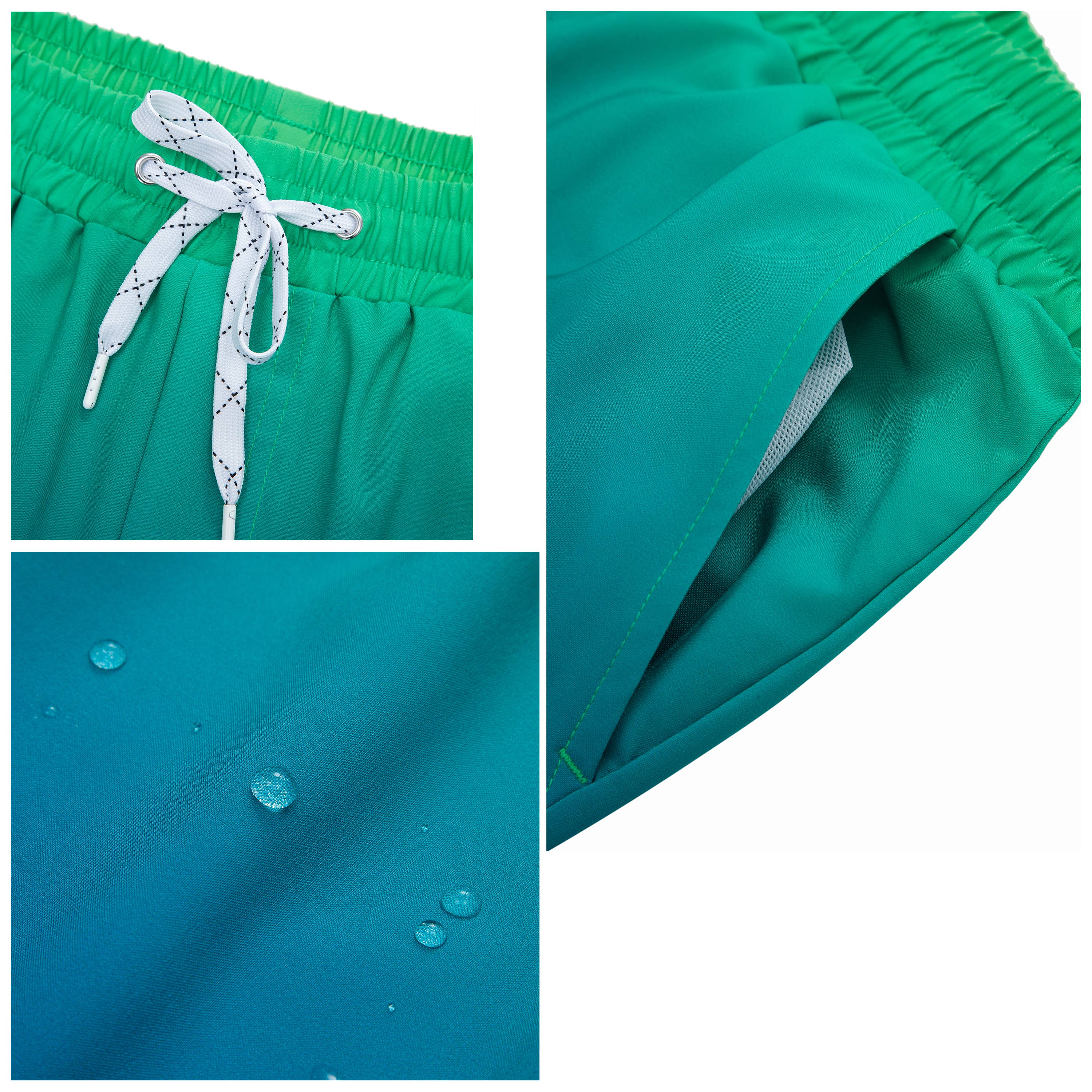 Rokka & Rolla - Wholesale Swim Shorts - Men's - Men's 7'' Stretch Swim Short with Compression Liner Swimwear6