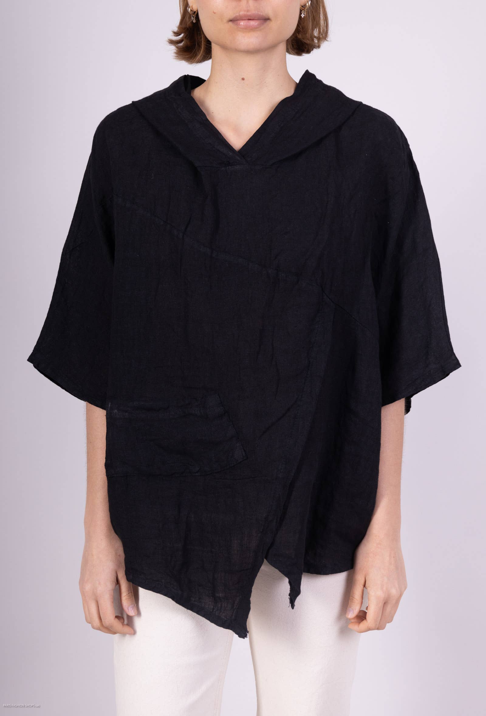 L'Emotion - Wholesale Tunic - Women's - 100% Linen Tunic Hood Functional Pocket4