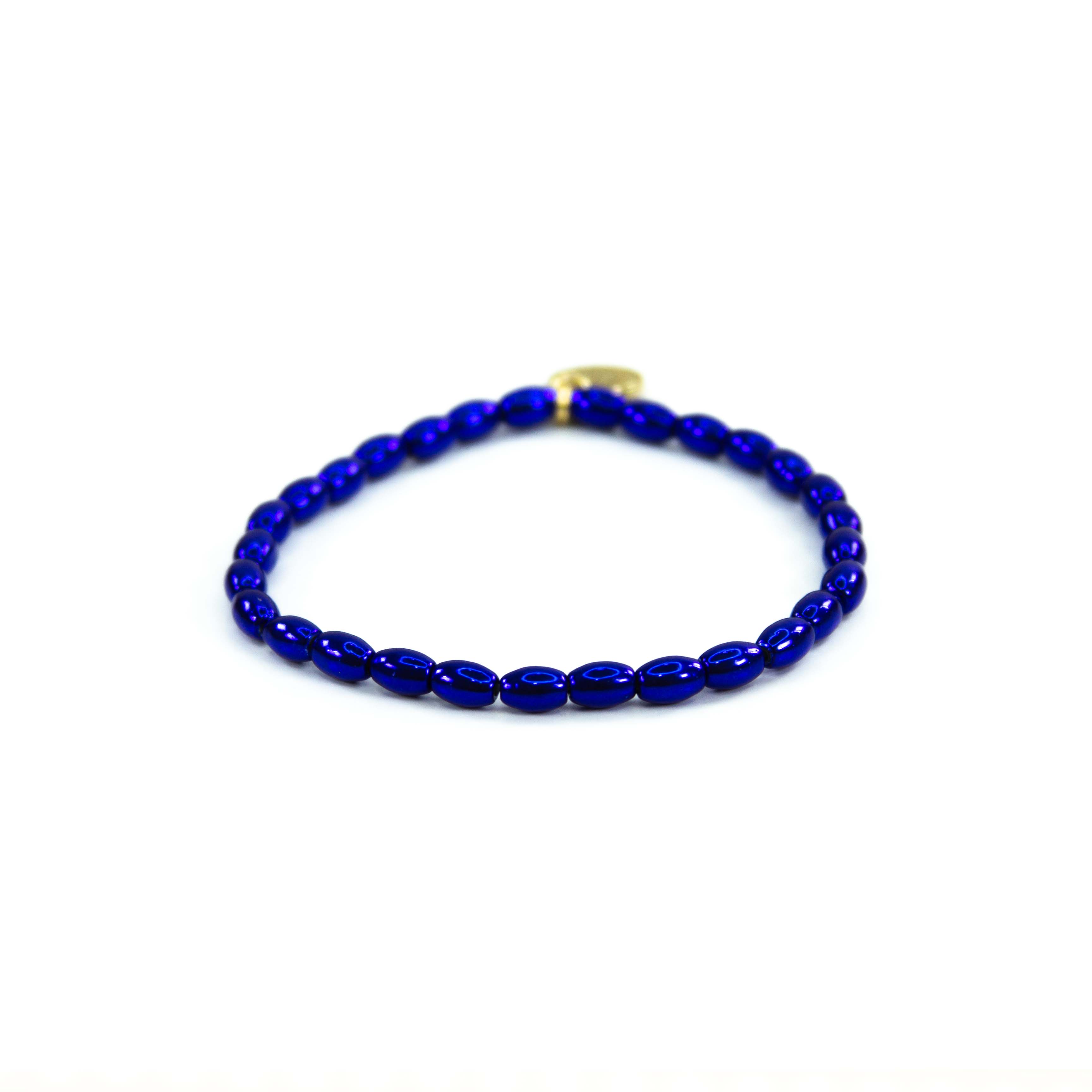 Savvy Bling - Vendita all'ingrosso Parure di gioielli - Braccialetti con Perline in Oro 18K Blu2