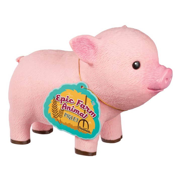 Toysmith - Wholesale Squishy Toy - Kids & Baby - Farm Fresh Epic Farm Animals Piglet Large Squeezable Toy