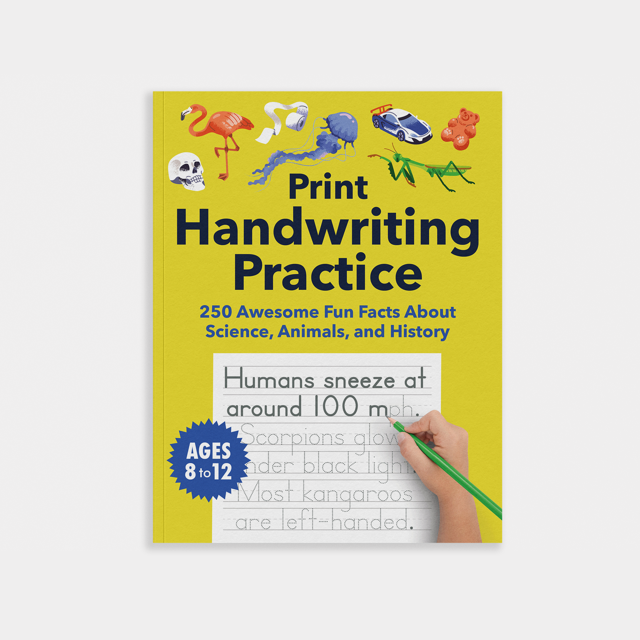 Blue Star Press - Wholesale Middle Grade Book (9-12) - Print Handwriting Practice for Kids 8-12 (with fun facts!)0