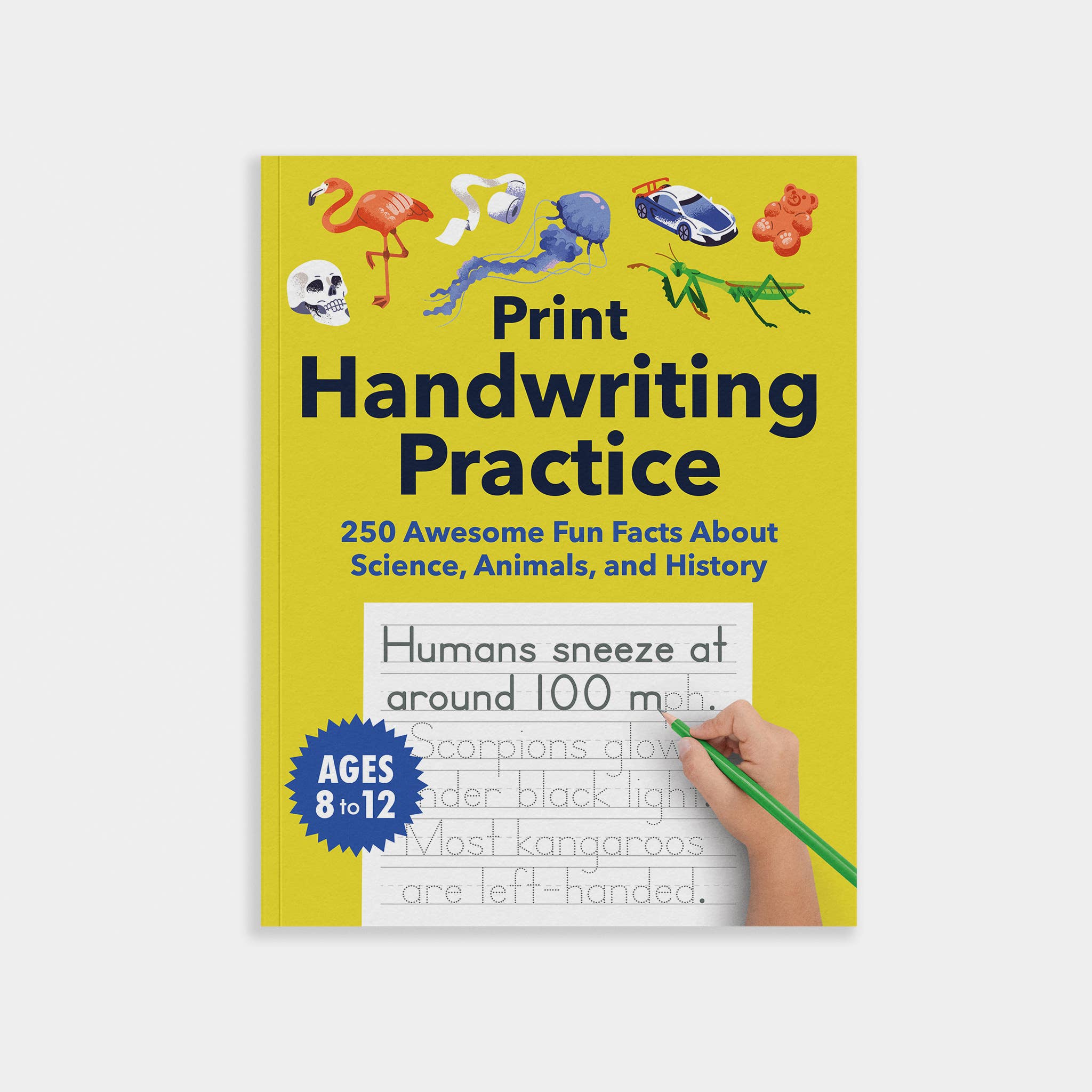 Blue Star Press - Wholesale Middle Grade Book (9-12) - Print Handwriting Practice for Kids 8-12 (with fun facts!)