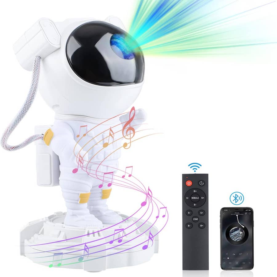 AstroLite LED Projector & Bluetooth Speaker - Galaxy Night Light -  Astronaut
