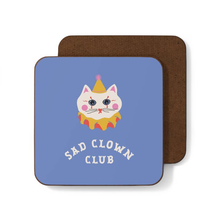 Betiobca - Wholesale Coasters - Coaster – Sad Clown Club Cat Edition
