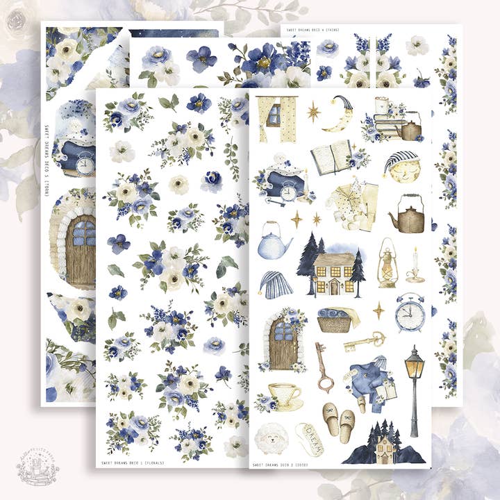 Søde drømme - Dekorationssæt (5 ark med klistermærker) for engroshandel hos Hello Petite Paper