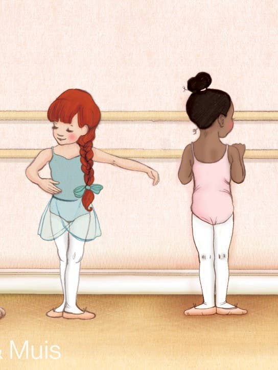 Postkarte Ballettunterricht für den Großhandel von Ollebol & Muis